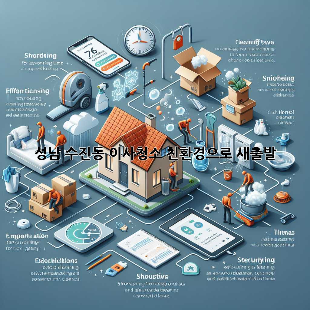 성남 수진동 이사청소: 친환경으로 새출발!