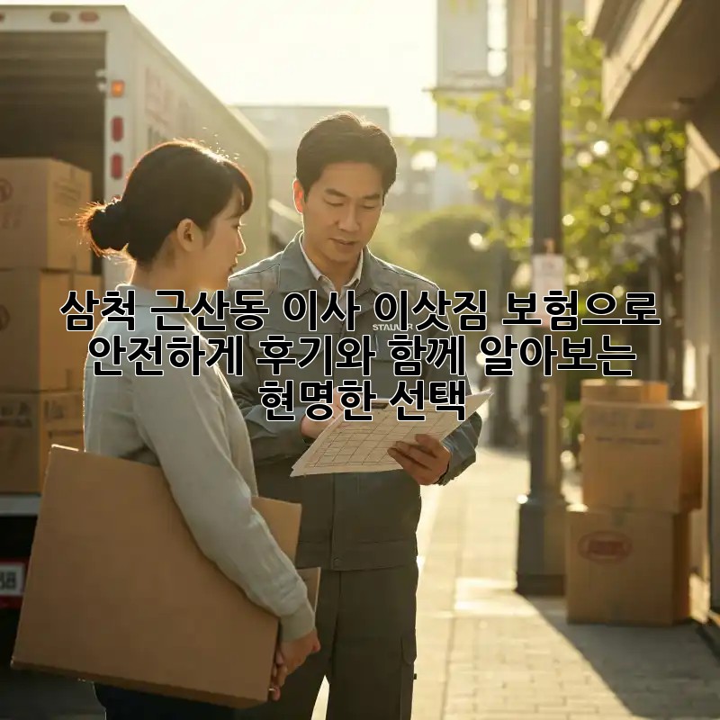 삼척 근산동 이사, 이삿짐 보험으로 안전하게! 후기와 함께 알아보는 현명한 선택