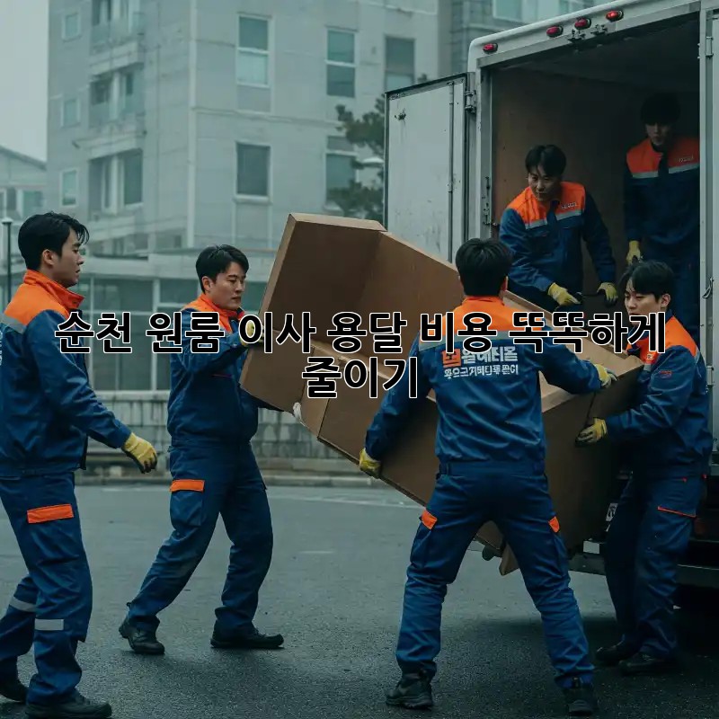 순천 원룸 이사, 용달 비용 똑똑하게 줄이기!