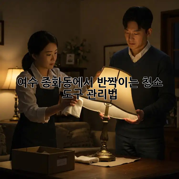 여수 종화동에서 반짝이는 청소 도구 관리법!