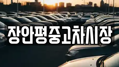 장안평중고차시장