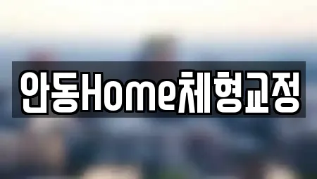 안동Home체형교정