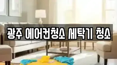 광주 에어컨청소 세탁기 청소