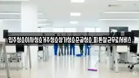 입주청소이사청소거주청소상가청소준공청소,피톤살균무료서비스