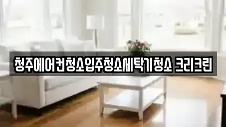 청주에어컨청소입주청소세탁기청소 크리크린