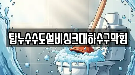 탑누수수도설비싱크대하수구막힘