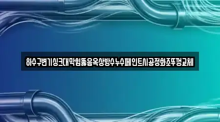하수구변기싱크대막힘뚫음옥상방수누수페인트시공정화조뚜껑교체