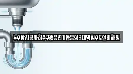 누수탐지공사하수구뚫음변기뚫음싱크대막힘수도설비해빙