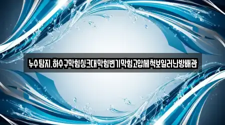누수탐지.하수구막힘싱크대막힘변기막힘고압세척보일러난방배관
