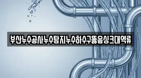 부산누수공사누수탐지누수하수구뚫음싱크대역류