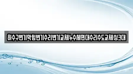 하수구변기막힘변기수리변기교체누수세면대수리수도교체싱크대
