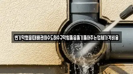 변기막혔을때배관하수도하수구막힘뚫음뚫기뚫어주는업체가격비용