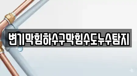 변기막힘하수구막힘수도누수탐지