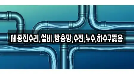 세종집수리,설비,방충망,수전,누수,하수구뚫음