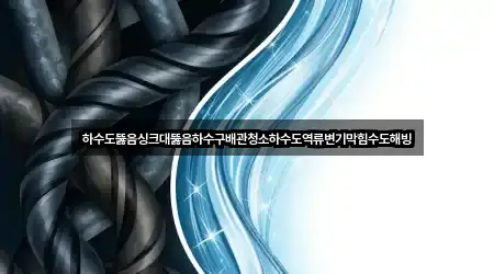하수도뚫음싱크대뚫음하수구배관청소하수도역류변기막힘수도해빙