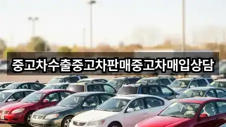 중고차수출중고차판매중고차매입상담