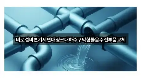 바로설비변기세면대싱크대하수구막힘뚫음수전부품교체
