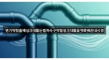 변기막혔을때싱크대뚫는법하수구막힘씽크대뚫음역류배관내시경