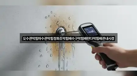 오수관막힘하수관막힘정화조막힘배수구막힘배란다막힘배관내시경