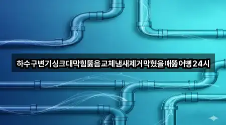 하수구변기싱크대막힘뚫음교체냄새제거막혔을때뚫어뻥24시