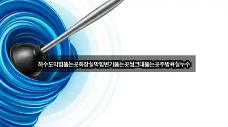 하수도막힘뚫는곳화장실막힘변기뚫는곳씽크대뚫는곳주방욕실누수