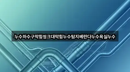 누수하수구막힘씽크대막힘누수탐지베란다누수욕실누수