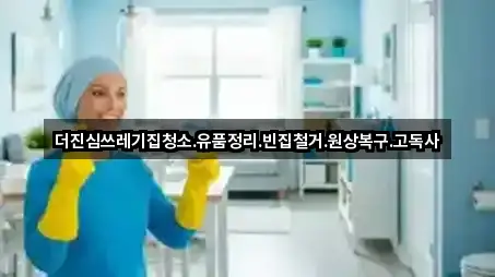 더진심쓰레기집청소.유품정리.빈집철거.원상복구.고독사