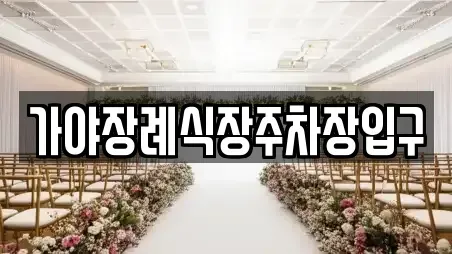 가야장례식장주차장입구