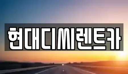 강원 철원군 철원읍 렌트카 전문 현대디씨렌트카