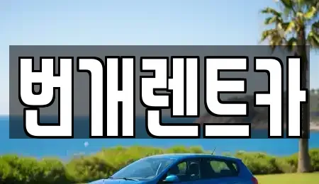 경기 군포시 금정동 장기렌트카 전문 번개렌트카