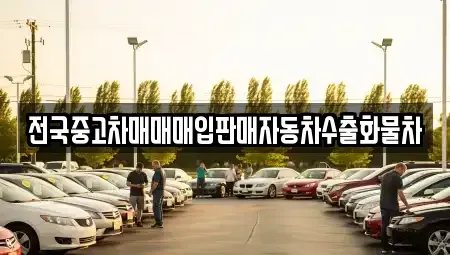 경기 시흥시 과림동 중고차 전문 전국중고차매매매입판매자동차수출화물차