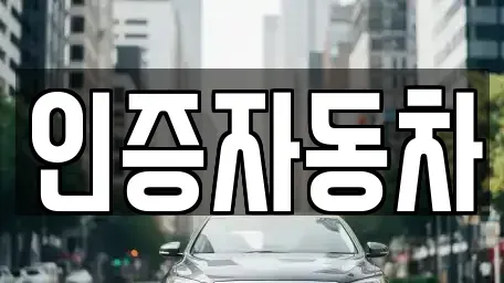 경기 양평군 서종면 중고차매매 전문 인증자동차