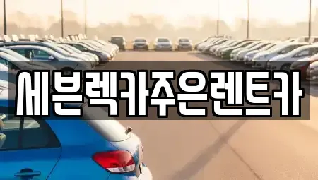 경기 용인시 기흥구 상하동 렌트카 전문 세븐렉카주은렌트카