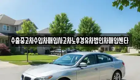 경기 용인시 처인구 김량장동 중고차 전문 수출중고차수입차매입사고차노후경유차법인차매입센타