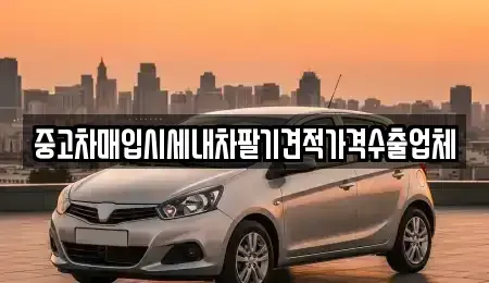 경기 용인시 처인구 김량장동 중고차매입 전문 중고차매입시세내차팔기견적가격수출업체