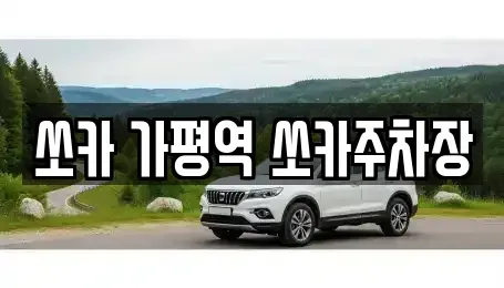 경기도 가평군 가평읍 렌트카 전문 쏘카 가평역 쏘카주차장