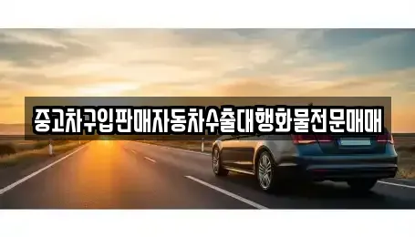 경기도 고양시 일산서구 대화동 중고차매매 전문 중고차구입판매자동차수출대행화물전문매매