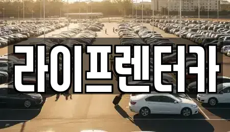 경기도 시흥시 은행동 렌트카 전문 라이프렌터카