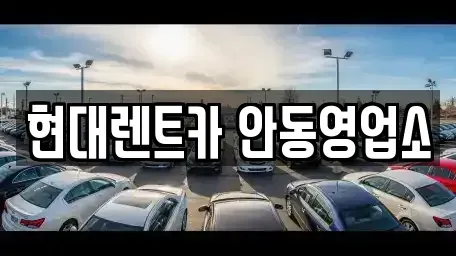 경상북도 안동시 남문동 렌트카 전문 현대렌트카 안동영업소