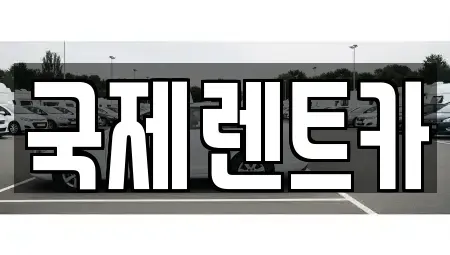 경상북도 칠곡군 렌트카 전문 국제렌트카