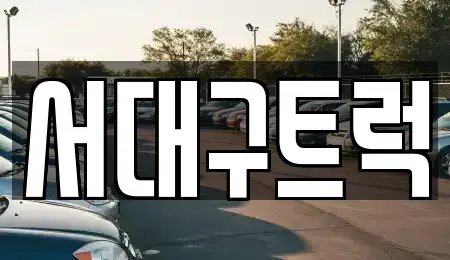 경상북도 칠곡군 중고차 전문 서대구트럭