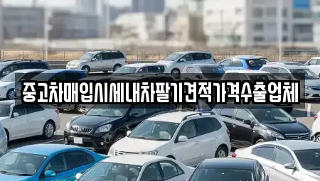 경상북도 칠곡군 중고차매입 전문 중고차매입시세내차팔기견적가격수출업체