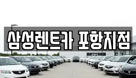 경상북도 포항시 남구 호동 렌트카 전문 삼성렌트카 포항지점