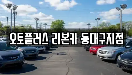 대구 동구 서호동 중고차 전문 오토플러스 리본카 동대구지점