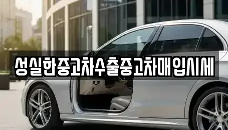 대전광역시 대덕구 읍내동 중고차매입 전문 성실한중고차수출중고차매입시세