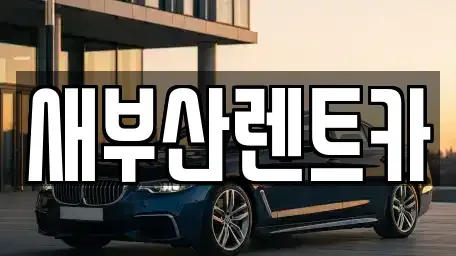 부산광역시 영도구 남항동1가 렌트카 전문 새부산렌트카