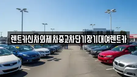 서울 용산구 주성동 렌트카 전문 렌트카신차외제차중고차단기장기대여렌트카