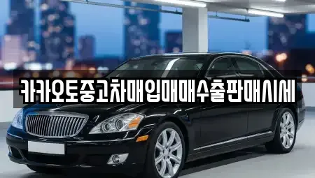 서울 용산구 한강로3가 중고차매입 전문 카카오토중고차매입매매수출판매시세