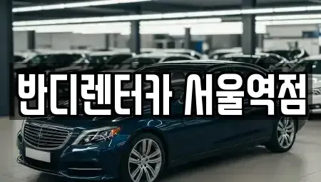 서울 중구 남창동 렌트카 전문 반디렌터카 서울역점