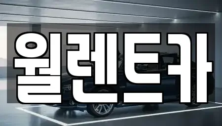 서울특별시 동작구 사당동 렌트카 전문 월렌트카